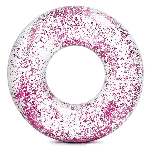 Flotador Inflable Dona Con Diamantita Glitter 56274np Intex Color Rosa