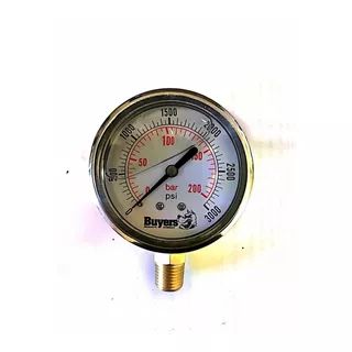 Manómetro Alta Presión 0-3000 Psi En Glicerina