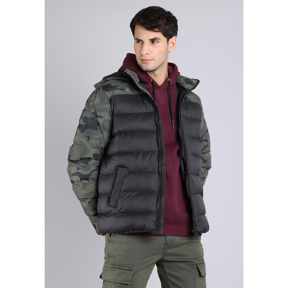 Parka Bicolor Con Capucha Hombre Soviet