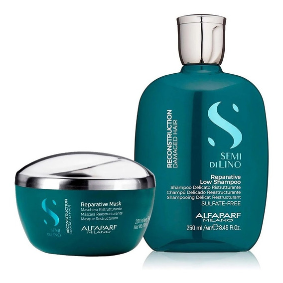 Alfaparf Semi Di Lino  Reparative Shampoo 250ml+ Mask 200ml