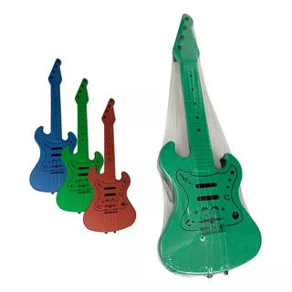 Kit 50 Guitarra De Plástico Brinquedo Musical