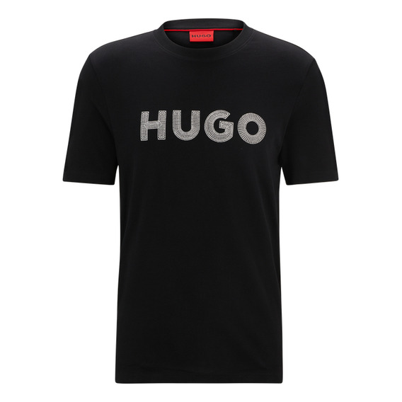 Playera Hugo Para Hombre Regular Fit Con Logotipo