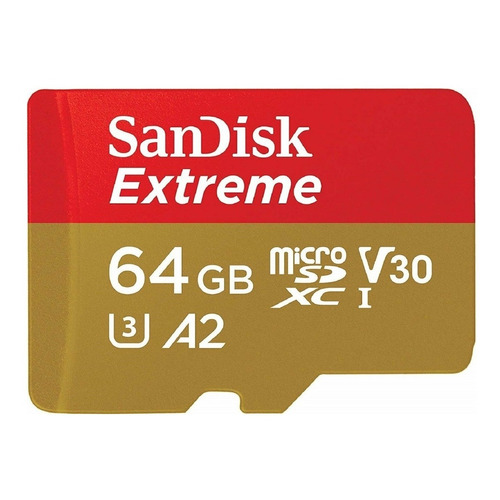 Tarjeta de memoria SanDisk SDSQXA2-064G-GN6MA  Extreme con adaptador SD 64GB