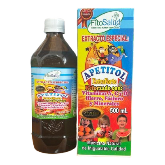 Falta De Apetito En Niños Jarabe Natural 500ml Nutritivo 