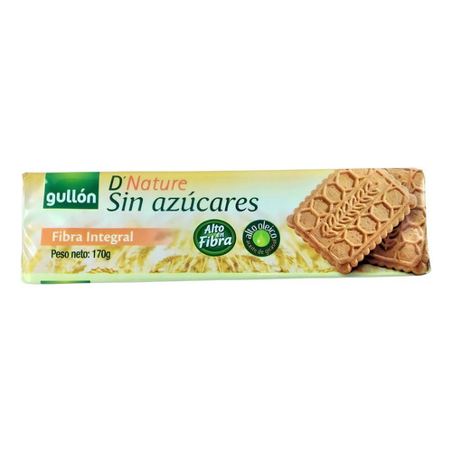 Galleta Fibra Integral Diet Nature Sin Azucar Gullon X 170 Gr