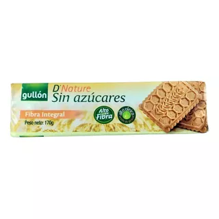 Galleta Fibra Integral Diet Nature Sin Azucar Gullon X 170 Gr