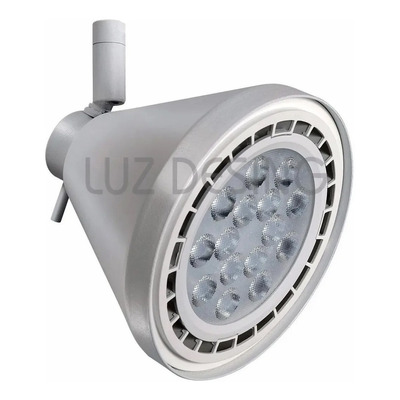 Riel 1 Metro 4 Spot Conico Blanco Apto Led Ar111 Moderno