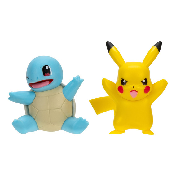 Figuras Pokemon Set X2 5 Cm - Pikachu Y Squirtle