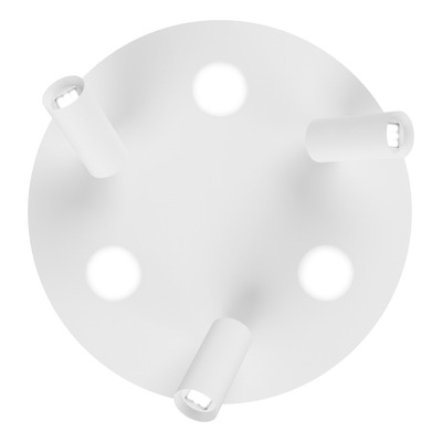 Plafon 6 Luces Led Nacho+eye Blanco Base Redonda 20375 Rd