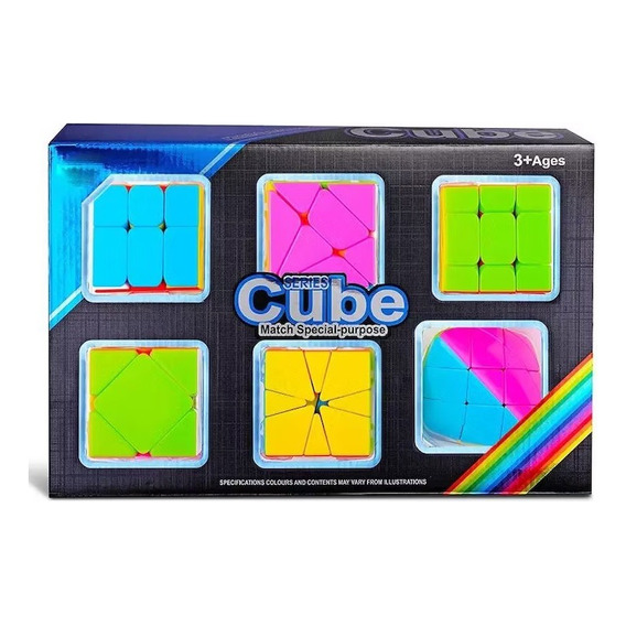 Mega Oferta Pack De 6 Cubos De Rubick Cubos Magicos 