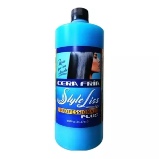 Cera Fria Style Liss Professional Crema Azul 1 Litro 