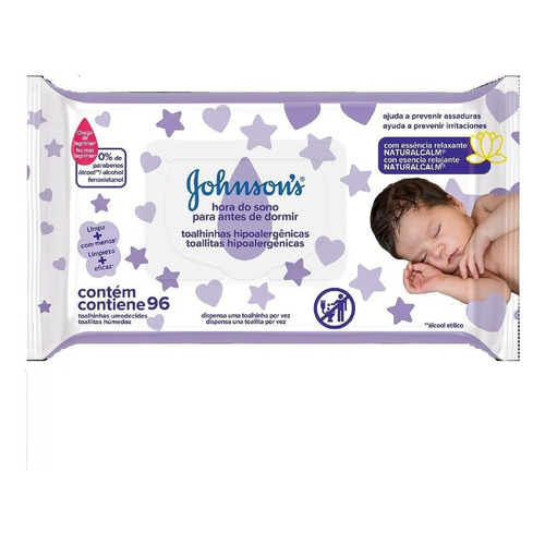 Toallitas húmedas Johnson's Baby Hora del Sueño 96 u