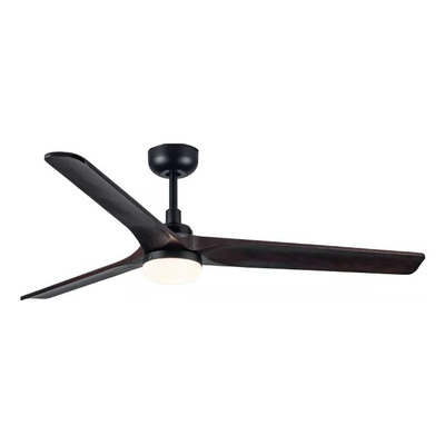 Ventilador De Techo Madera Oscura 530b Control Remoto Laft