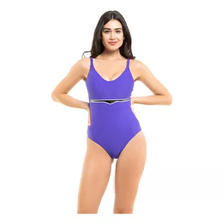 Traje De Baño Enterito Reductor Morado