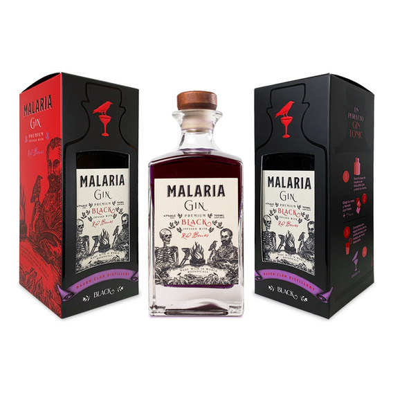Estuche Premium Malaria Gin Black 700ml