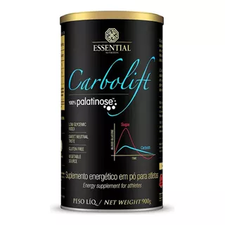 Carbolift 100% Palatinose 900g - Essential Nutrition Sabor Natural