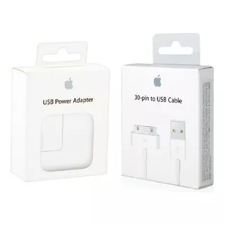 Cargador Original Apple 12w iPad 2 3 + Cable Apple 30 Pines