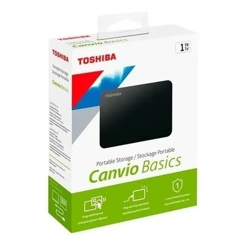 Disco Duro Ext Toshiba Canvio Basics 1tb Color Negro