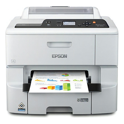 Impresora Epson Workforce Pro Wf-6090 Cartucho Alto Rend. Color Blanco 100V/240V