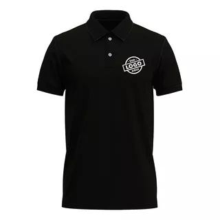 Camisa Polo Bordada Com Logotipo Personalizado Malha Piquet