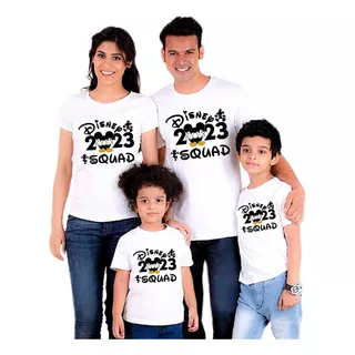 Juego De 4 Camisetas Familiares Mickey Vacaciones 