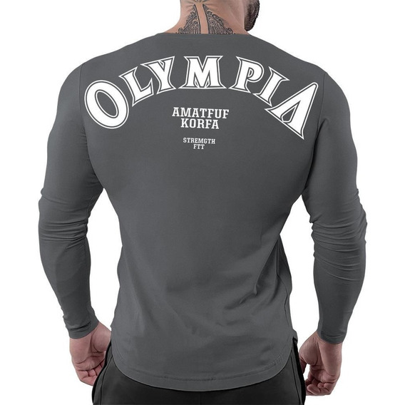 Playera Licra Deportiva Casual Muscle Fit Elástica Olympia G