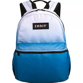 Mochila Escolar Sunset Colores Degrade Zenit Color Azul