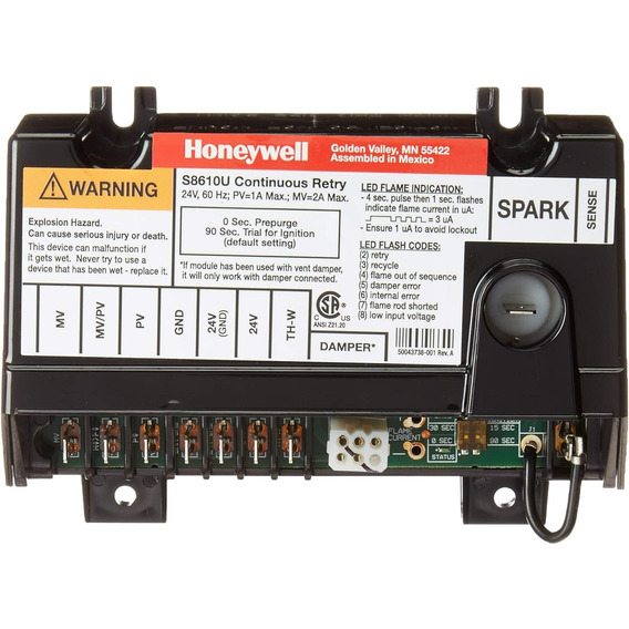 Modulo Controlador Llama Universal Honeywell S8610u3009