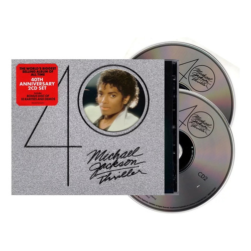Michael Jackson Thriller 40th Anniversary 2 Discos Cd Versión Del Álbum Edición Limitada