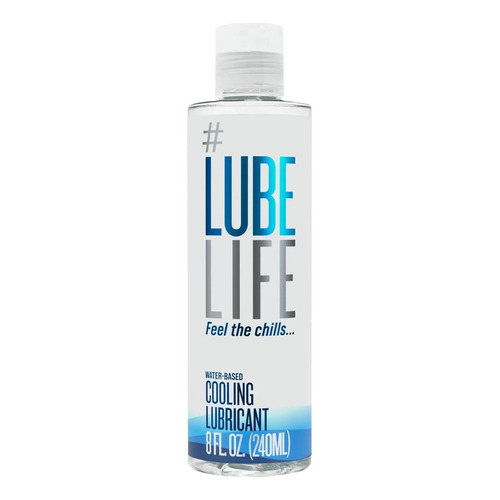 Lube Life Climax Cooling  Lubricante Efecto Frio A Base De Agua 240ml Con Sabor A  Menta Lijero