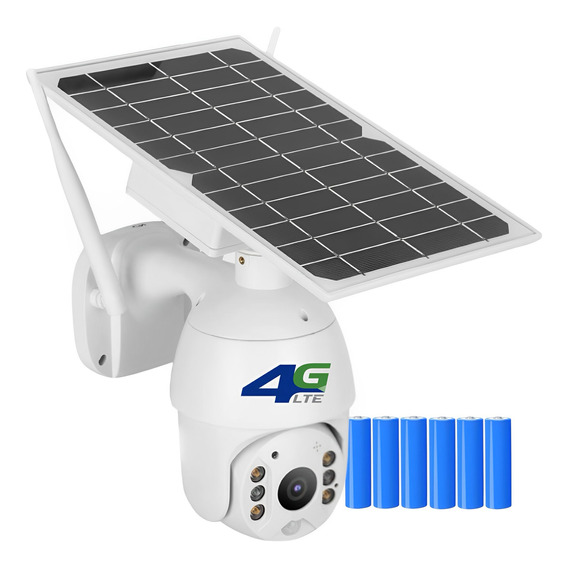 Cámara Solar 4g Exterior Ptz Full Hd 1080p Radar Inteligente