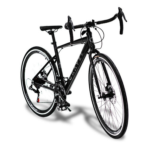 Bicicleta De Ruta Gravel Asphalt R700 47 51 54 Cm Color Negro mate Tamaño del cuadro 47 cm