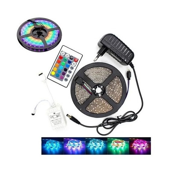 Tira Led Rgb Cinta Multicolor 5mts / Luces Decoración 