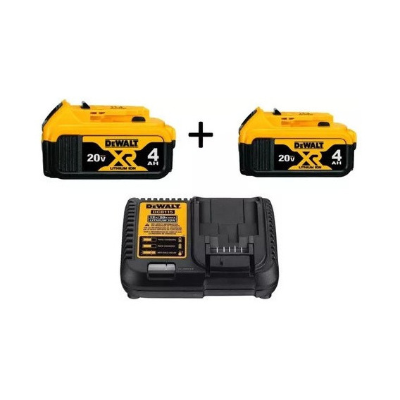 Pack Bateria 2x4,0 Ah + Cargador Dcb115 Dewalt - E.o.