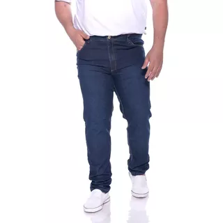Calça Masculina Jeans Tamanho Grande Pequenos Defeitos Cinza