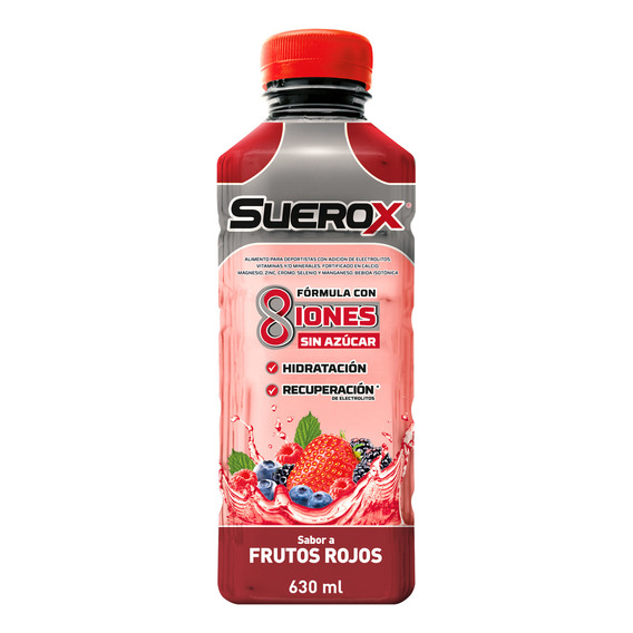 Suerox Bebida Isotonica Sabor Frutos Rojos 630 Ml