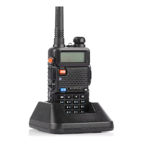 Walkie-talkie Baofeng UV5R con Bandas de Frecuencia VHF 136-174Mhz y UHF 400-520Mhz Color Negro 110V