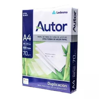 Resma Autor A4 70gr. Consultar X Envios Gratis