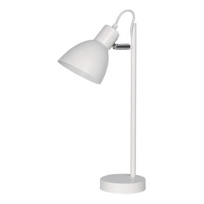 Lampara Velador Mesa Amile Blanco Apto Led Deco Moderno Lk