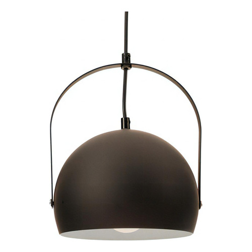 Lampara Colgante Leuk Minta Negro 1 Luz E27 Industrial Deco