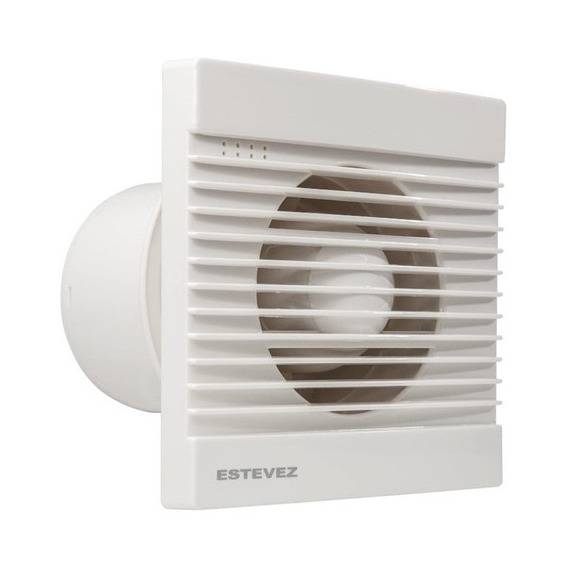 Extractor De Aire 6'' Estevez 1206 Muro/techo Ultra Delgado Color Blanco