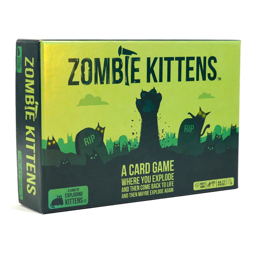 Zombie Kittens Card Game Juego Mesa Cartas Exploding Inglés