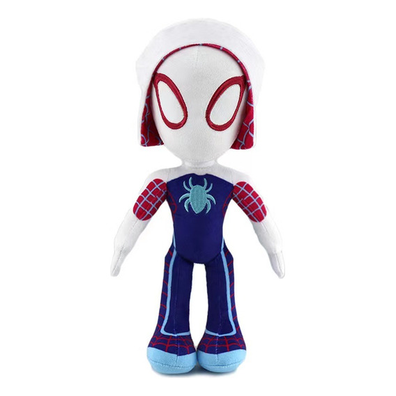 Vengador Marvel Peluche Superhéroe Spider - Man Blanco 30 Cm