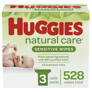 Huggies - Toallitas Para Bebe Sin Aroma Sensibles 6 Paquetes