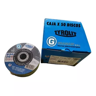 Disco Corte Tyrolit Basic Eco 115 X 1,6 Mm X50 Un Amoladora 