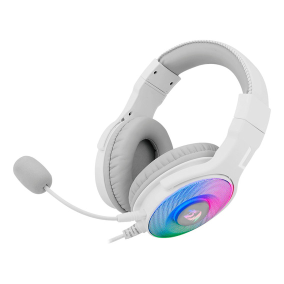 Auriculares Gamer Redragon Pandora 7.1 Blanco Con Luz Rgb Led Usb