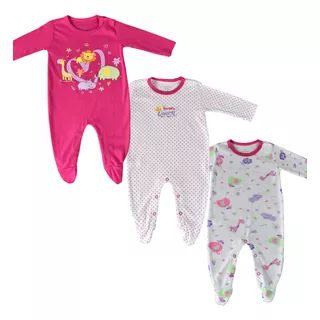 Pijamas Bebé Niña Set X 3 Estampadas