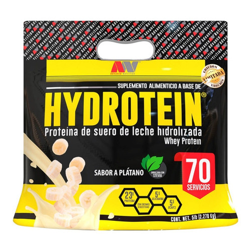 Proteina Advance Nutrition Hydrotein 5 Lb Hidrolizada Sabor Fresas con crema