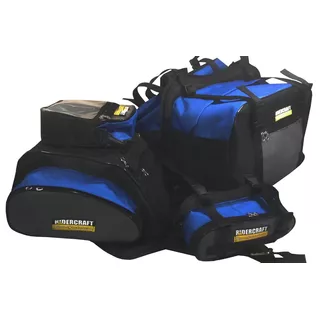 Combo Alforjas Ridercraft 138 Azul + Bolso Tanque & Cart