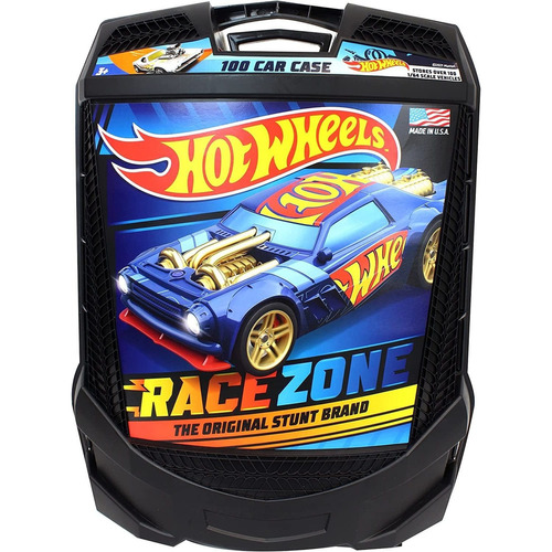 Estuche Hot Wheels, Con Ruedas Y Asa, Capacidad De 100 Coche